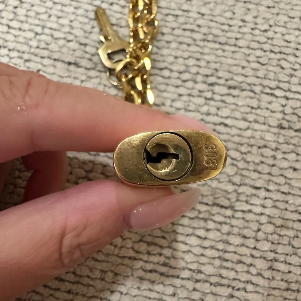 Louis Vuitton lock and key necklace - Picture 2 of 5